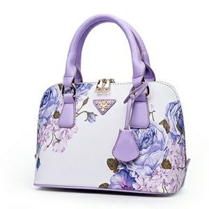 Women's Double Handled Floral Handbag